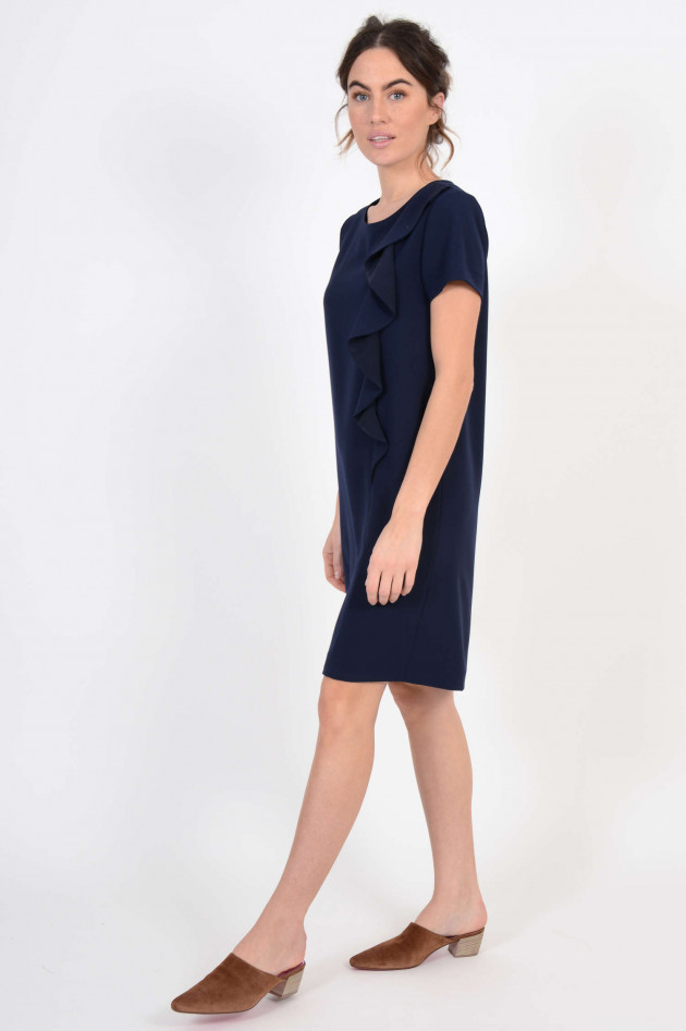 Antonelli Firenze Kleid mit Rüschen in Navy