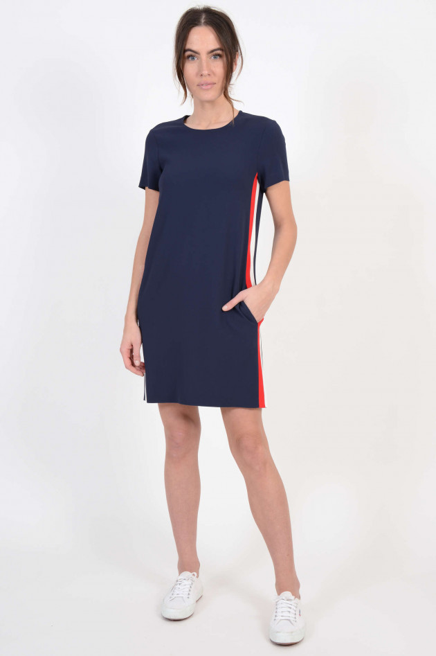 Antonelli Firenze Kleid mit Seitenstreifen in Navy