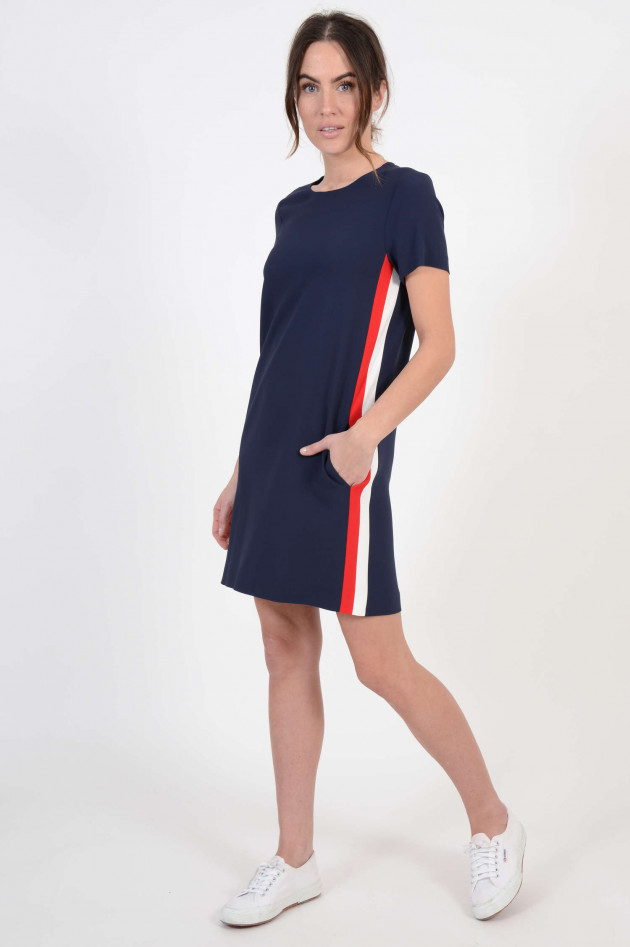 Antonelli Firenze Kleid mit Seitenstreifen in Navy