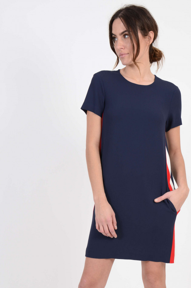 Antonelli Firenze Kleid mit Seitenstreifen in Navy