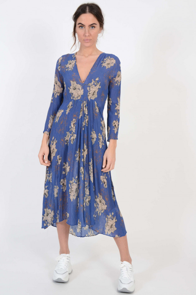 Antonelli Firenze Kleid floral gemustert in Blau