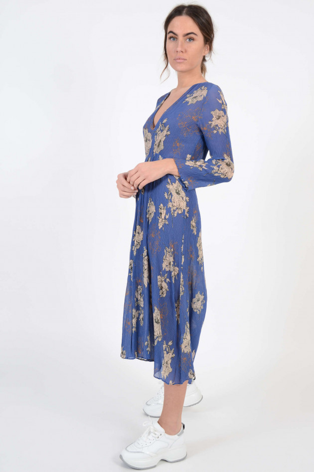 Antonelli Firenze Kleid floral gemustert in Blau