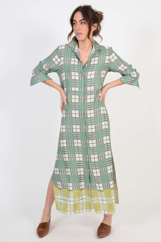 Antonelli Firenze Kleid in Grün gemustert