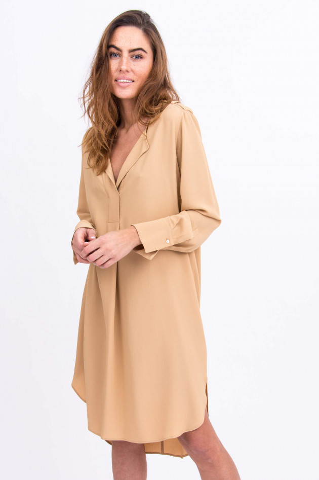 Antonelli Firenze Kleid NASHI mit Schulterlasche in Camel