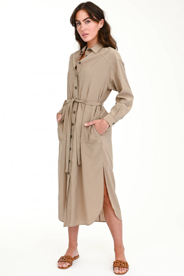 Antonelli Firenze Hemdblusenkleid MARIANNA in Taupe