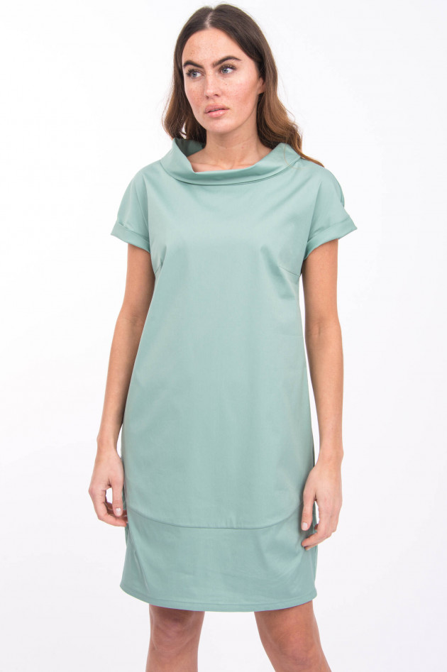 Antonelli Firenze Kleid mit Schalkragen in Jadegrün
