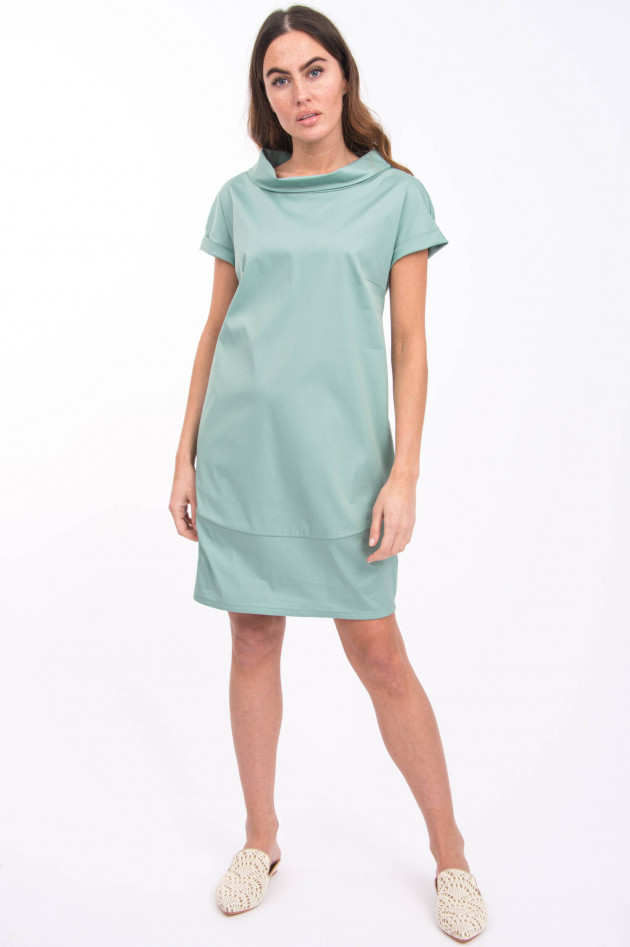 Antonelli Firenze Kleid mit Schalkragen in Jadegrün
