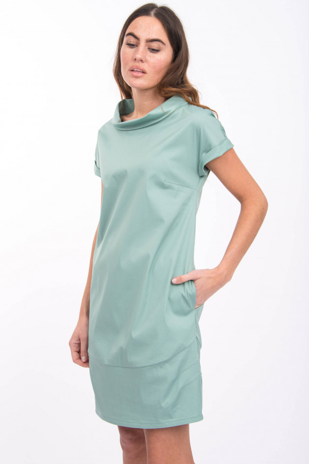 Antonelli Firenze Kleid mit Schalkragen in Jadegrün