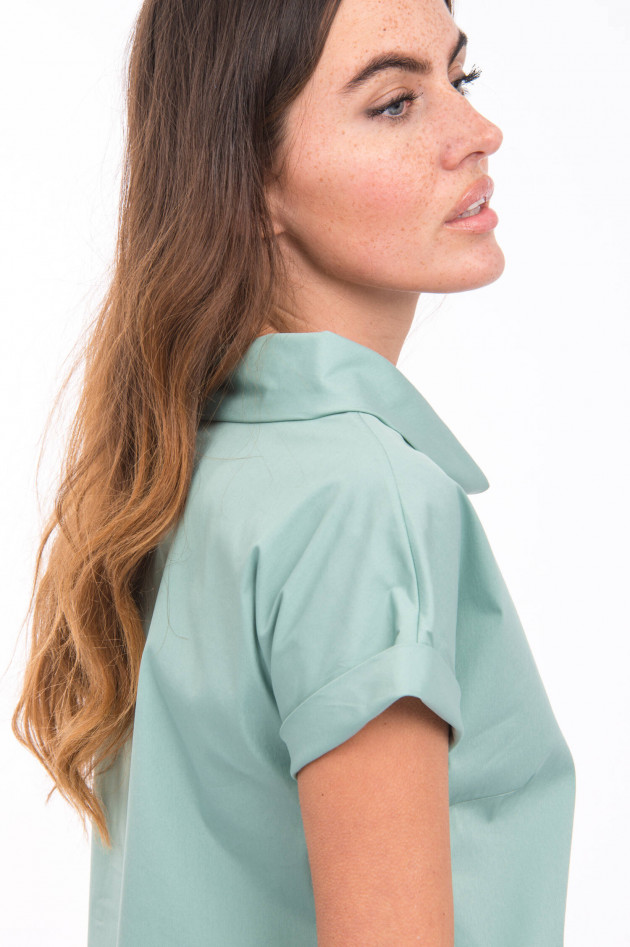 Antonelli Firenze Kleid mit Schalkragen in Jadegrün