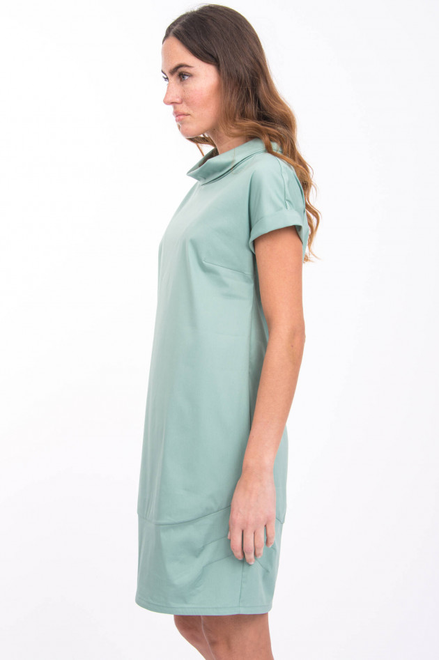 Antonelli Firenze Kleid mit Schalkragen in Jadegrün