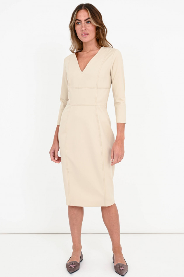 Antonelli Firenze Tailliertes Jersey-Kleid LETO in Beige