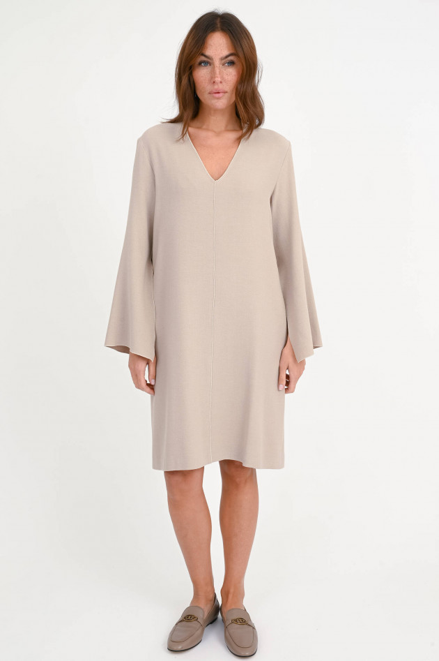 Antonelli Firenze Mini-Kleid aus Woll-Mix in Hellbeige
