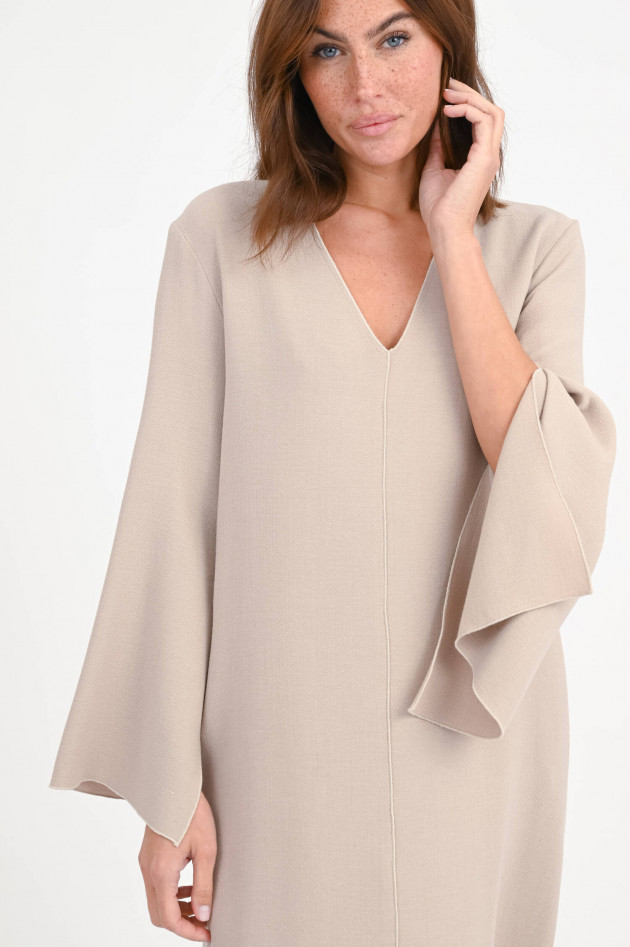 Antonelli Firenze Mini-Kleid aus Woll-Mix in Hellbeige