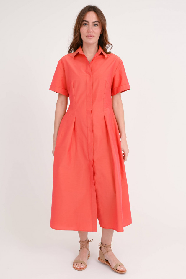 Antonelli Firenze Tailliertes  Midi-Kleid in Rost