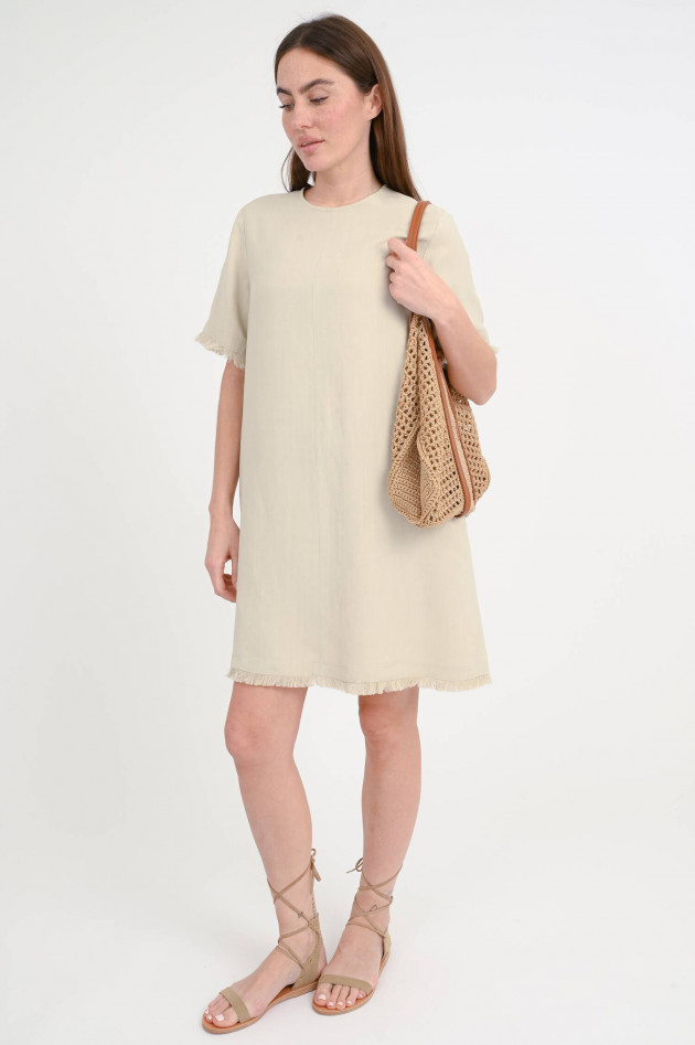 Antonelli Firenze Kleid NICARAGUA mit Fransendetails in Sand