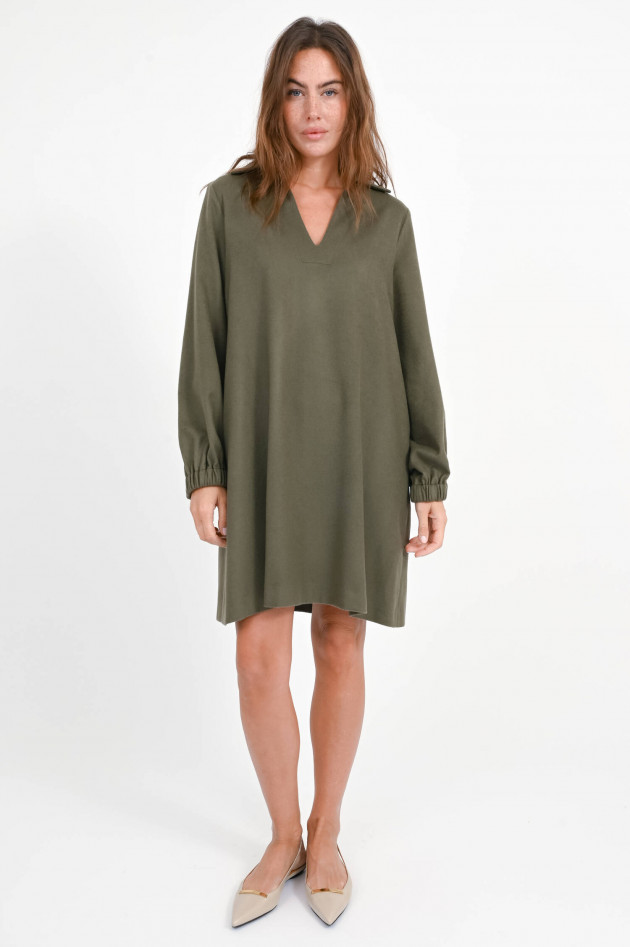 Antonelli Firenze Loose Fit Wollkleid in Soft Forest