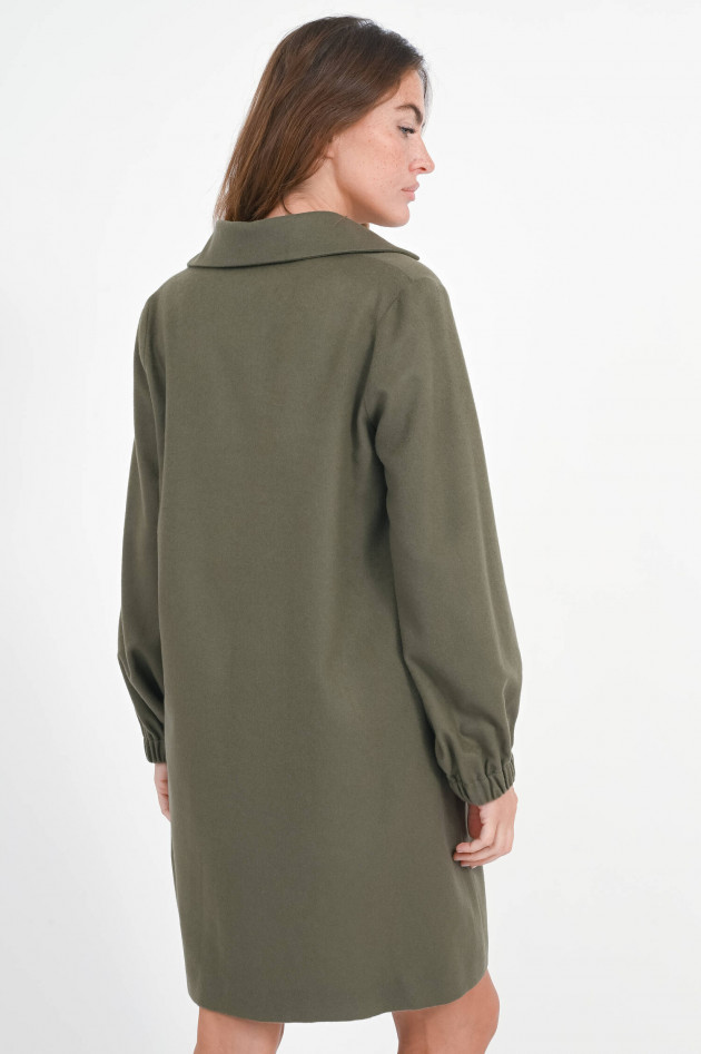 Antonelli Firenze Loose Fit Wollkleid in Soft Forest