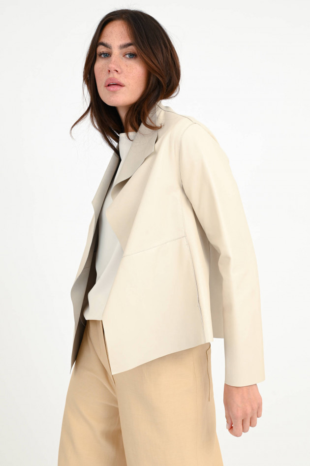 Antonelli Firenze Weiche Glattlederjacke GOJI in Creme