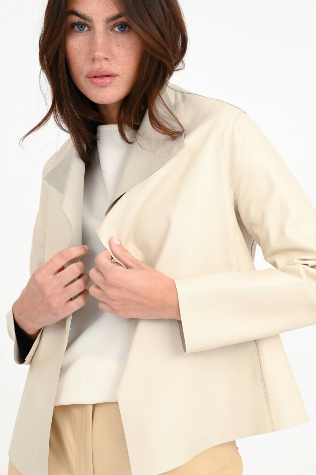 Antonelli Firenze Weiche Glattlederjacke GOJI in Creme