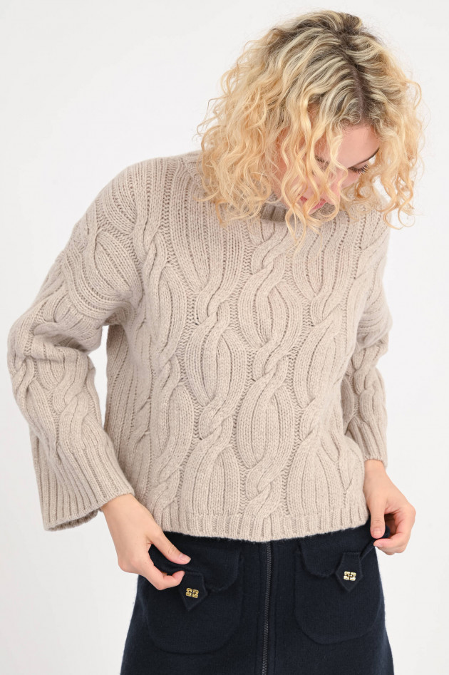 Antonelli Firenze Pullover aus Woll-Cashmere in Beige