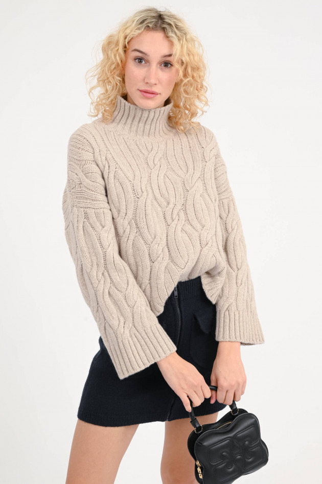 Antonelli Firenze Pullover aus Woll-Cashmere in Beige