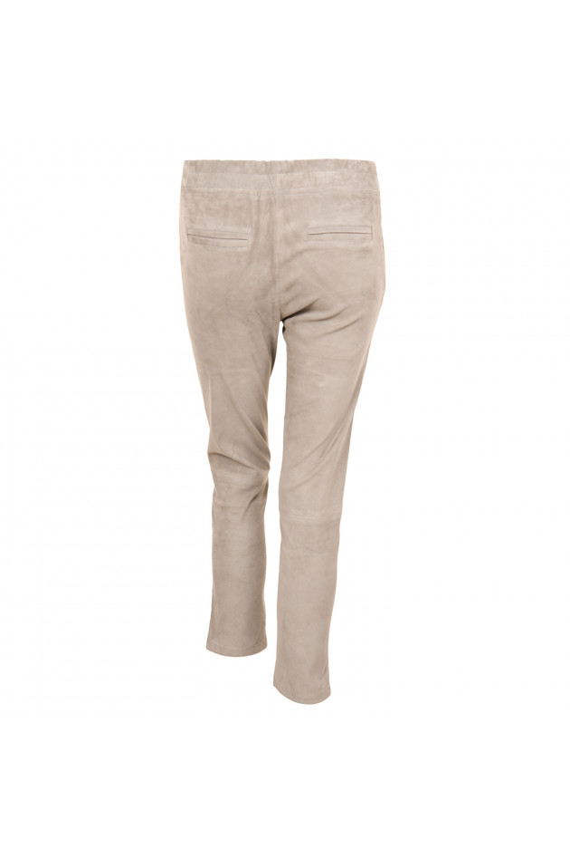 Arma  Lederhose in Grau/Beige