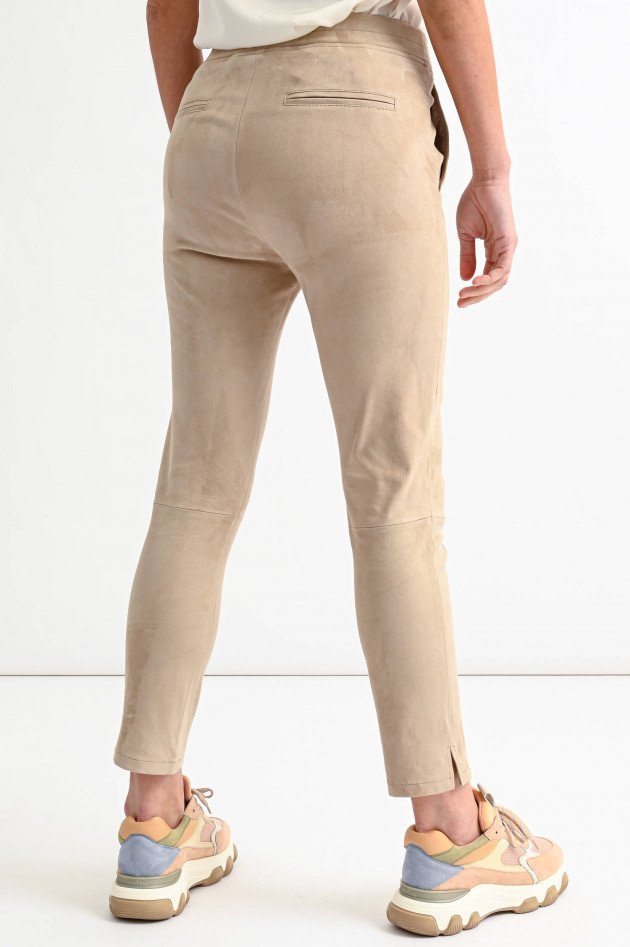 Arma  Hose PROVENCE aus Veloursleder in Sand