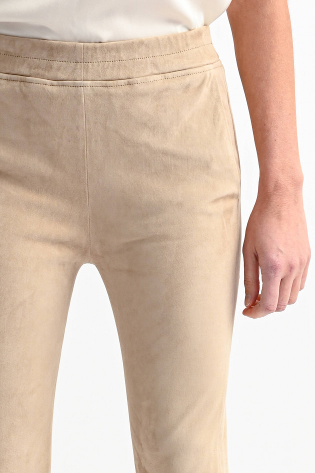 Arma  Hose PROVENCE aus Veloursleder in Sand