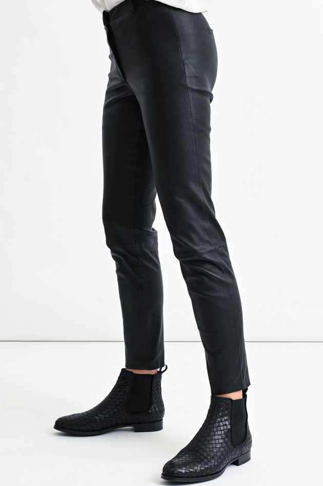Arma  Glattlederhose FABRIZIA in Schwarz