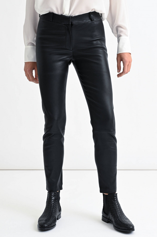Arma  Glattlederhose FABRIZIA in Schwarz