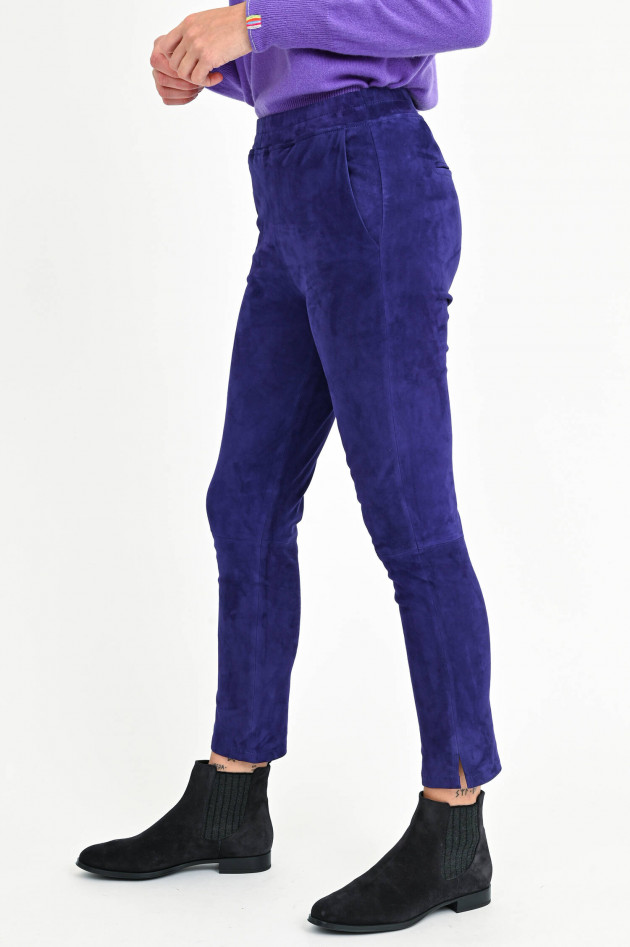 Arma  Velourslederhose PROVENCE STRETCH in Violett