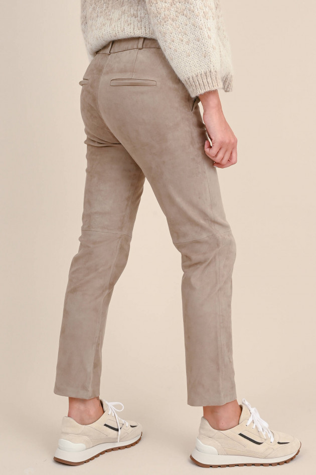 Arma  Veloursleder Hose JEN STRETCH SUEDE in Taupe