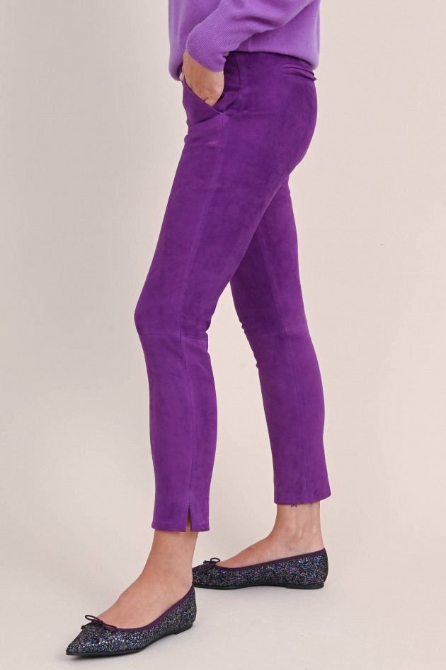 Arma  Velourslederhose PROVENCE STRETCH in Violett