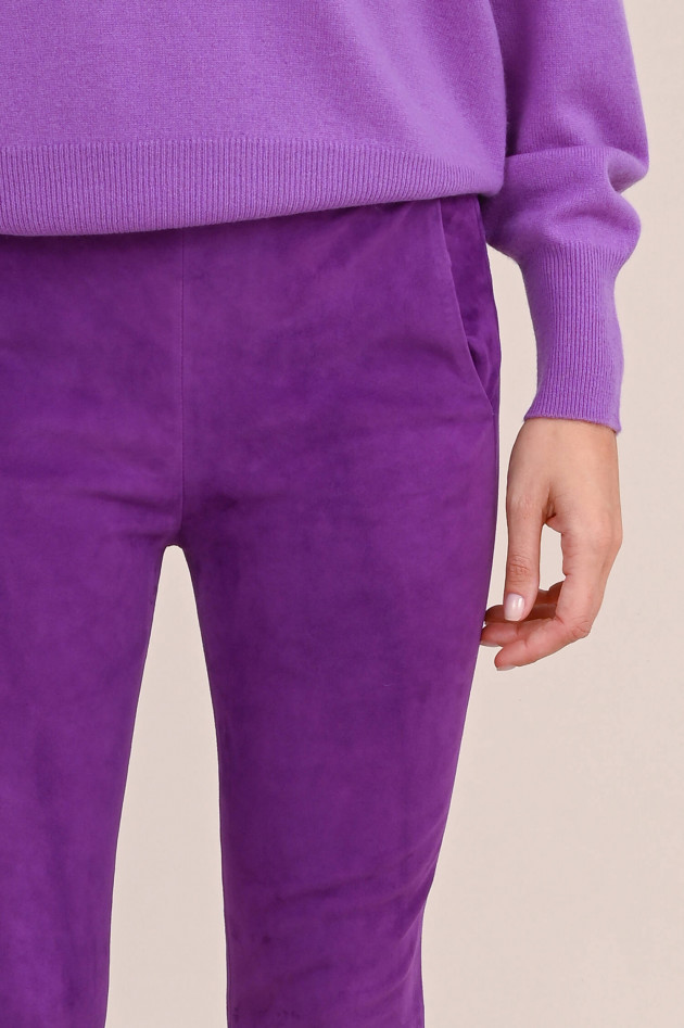 Arma  Velourslederhose PROVENCE STRETCH in Violett