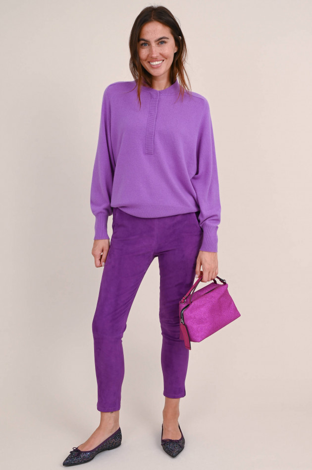 Arma  Velourslederhose PROVENCE STRETCH in Violett