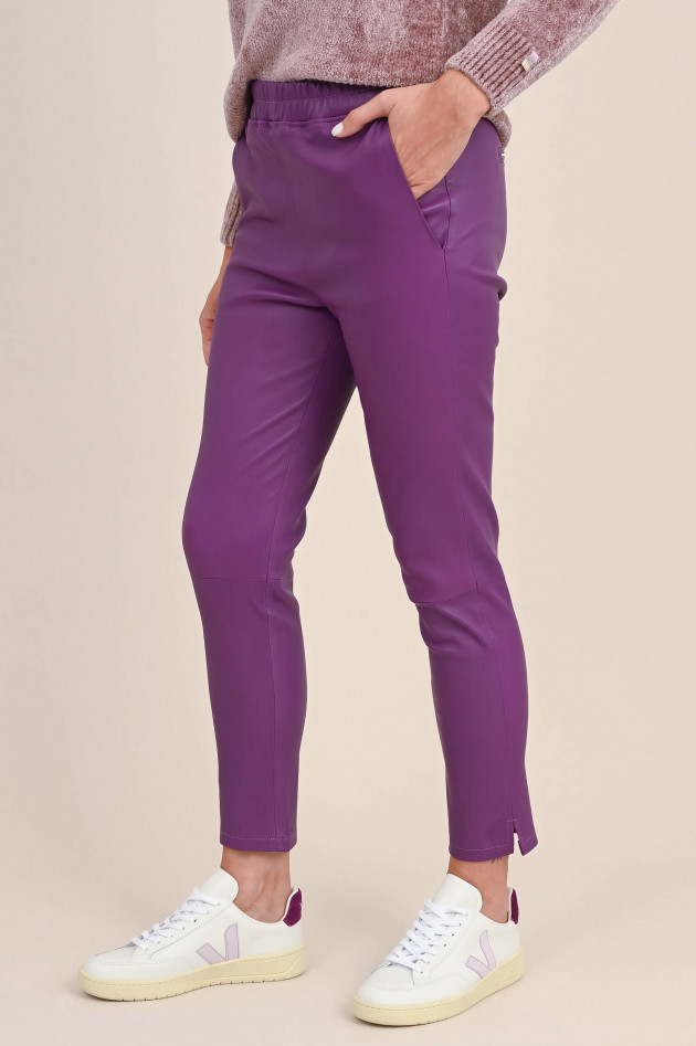 Arma  Lederhose PROVENCE STRETCH PLONGE in Violett