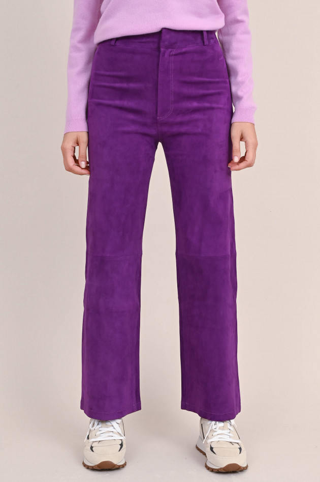 Arma  Velourslederhose GIANCINTA STRETCH in Violett