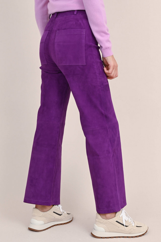 Arma  Velourslederhose GIANCINTA STRETCH in Violett