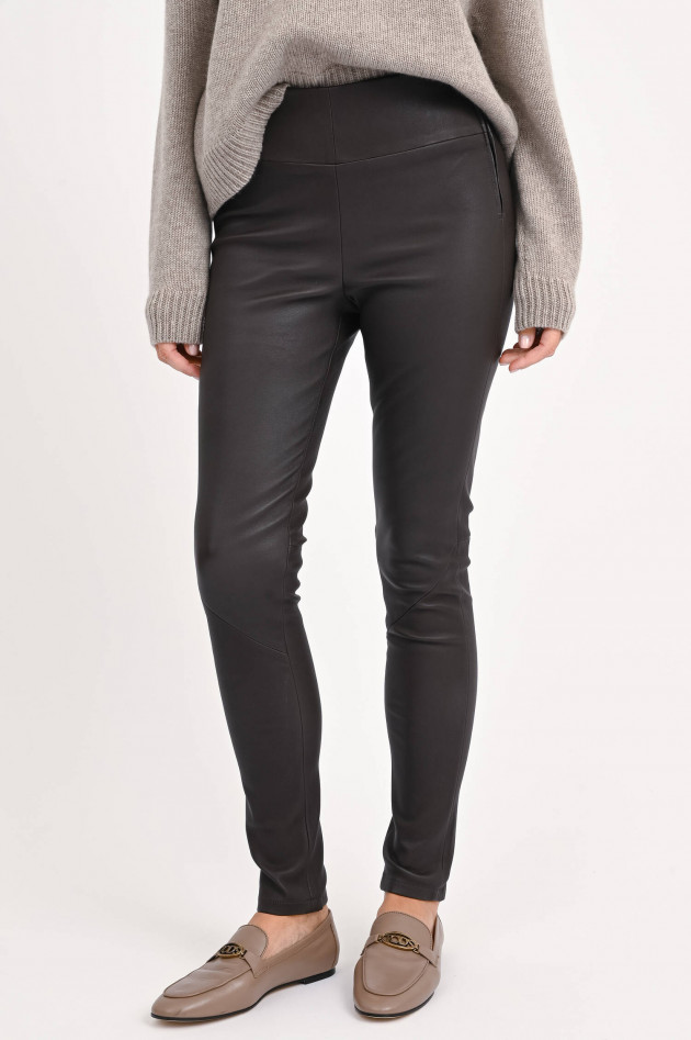Arma  Lederhose BELLONA STRETCH in Dunkelbraun