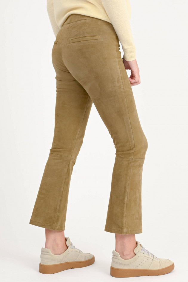 Arma  Suede Lederhose LIVELY mit Kick in Khaki