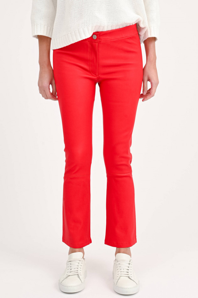 Arma   Lederhose LIVELY mit Kick in Rot