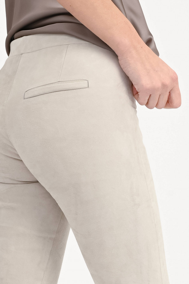 Arma   Suede Lederhose LIVELY mit Kick in Ecru