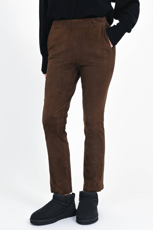 Arma  Lederhose KAMILLA in Mid Brown