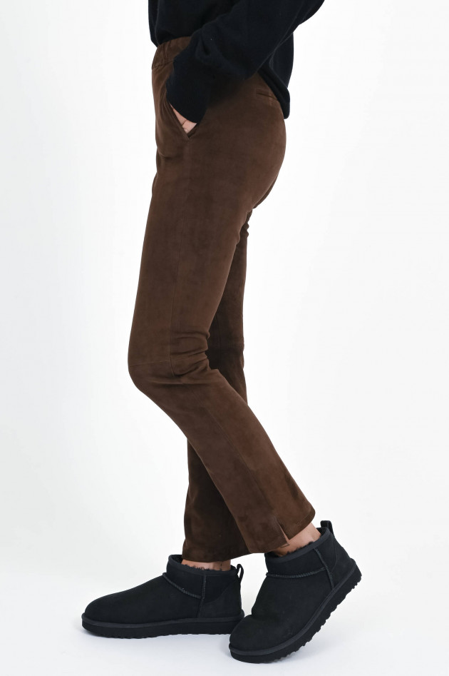 Arma  Lederhose KAMILLA in Mid Brown
