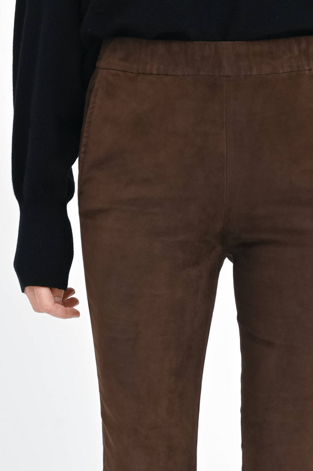 Arma  Lederhose KAMILLA in Mid Brown