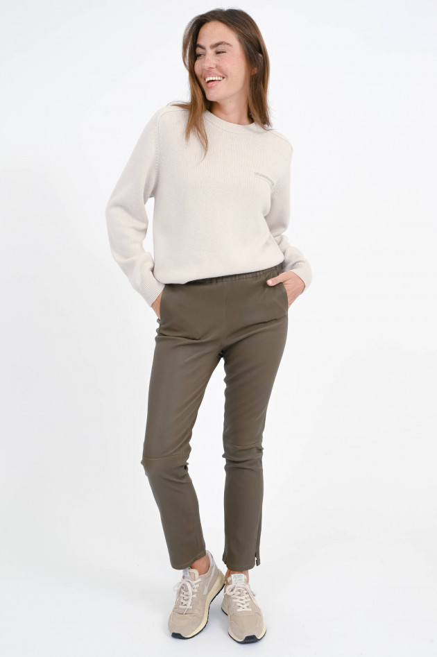 Arma  Lederhose KAMILLA in Soil/Taupe