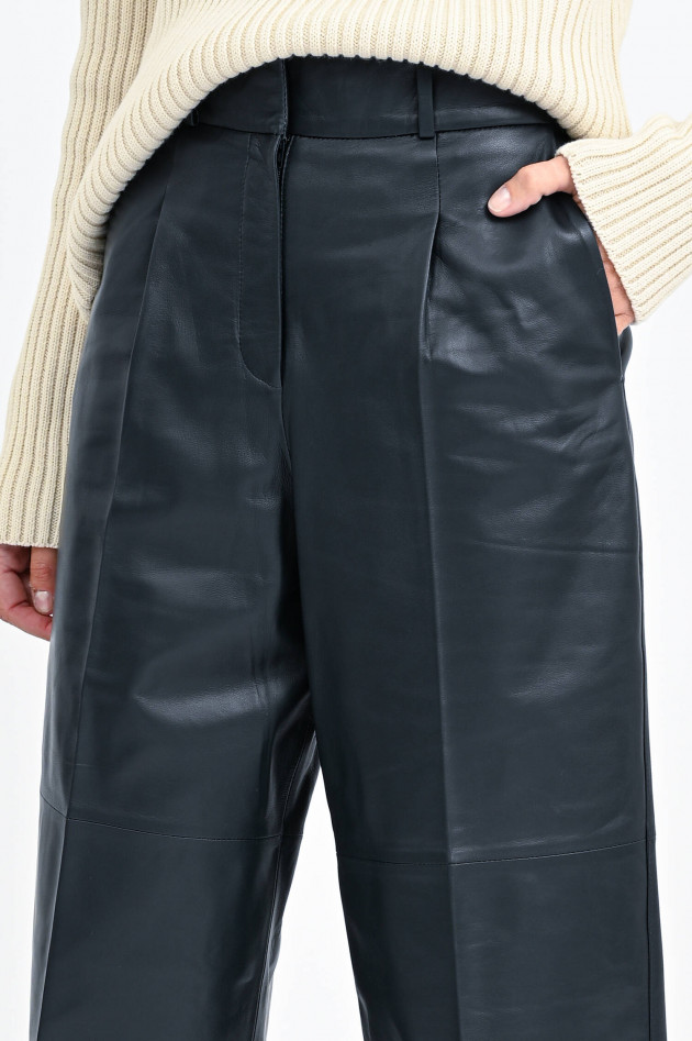 Arma  Kurze Leder-Culotte MANDY in Midnight