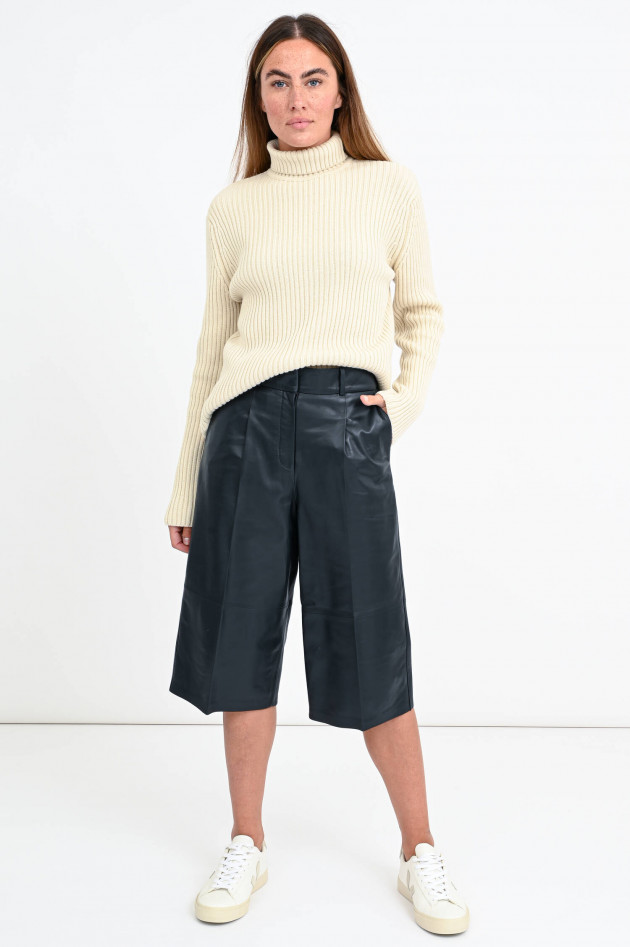 Arma  Kurze Leder-Culotte MANDY in Midnight