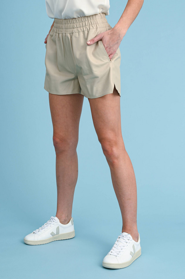 Arma  Lammleder Shorts MARGHERITA in Creme