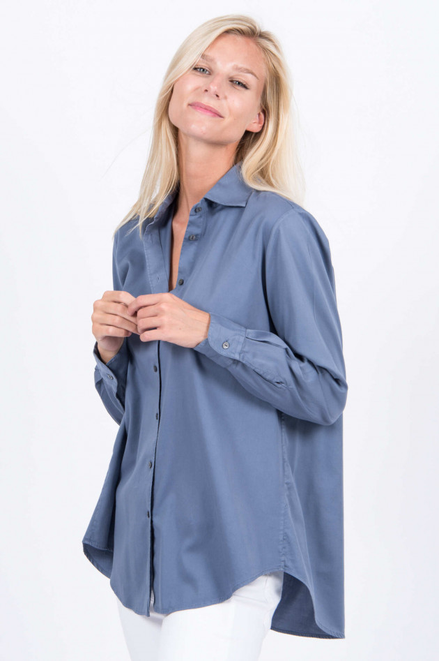 Artigiano Bluse in Taubenblau